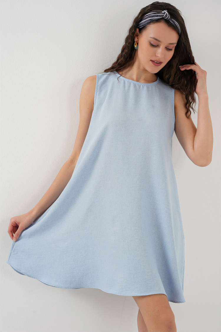 Mini Linen Dress - Light - Brand: Bigdart - Women & Kids, Baby Clothes Wholesale - TheBS Women