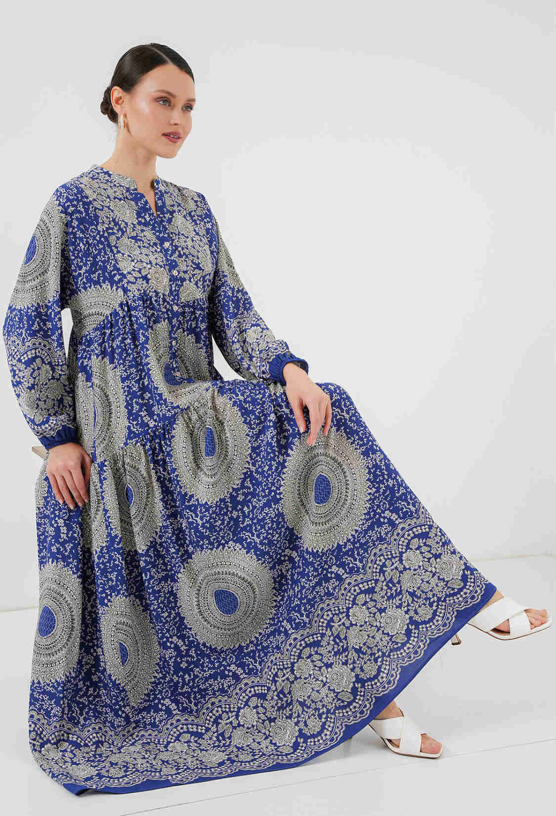 Authentic Patterned Burkini Dress - Saks 4 - Brand: Bigdart - Women & Kids, Baby Clothes Wholesale - TheBS Women