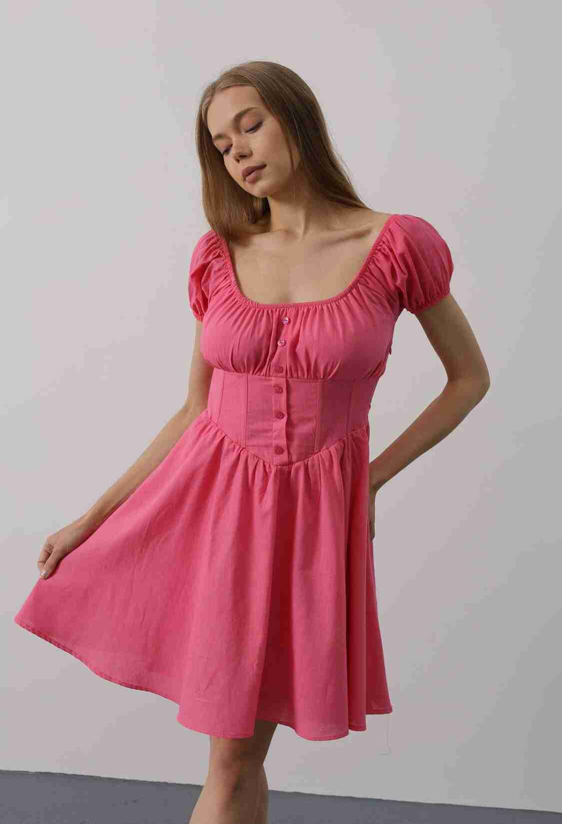 Mini Dress With Waist Corset - Brand: Reyon - Women & Kids, Baby Clothes Wholesale - TheBS Women