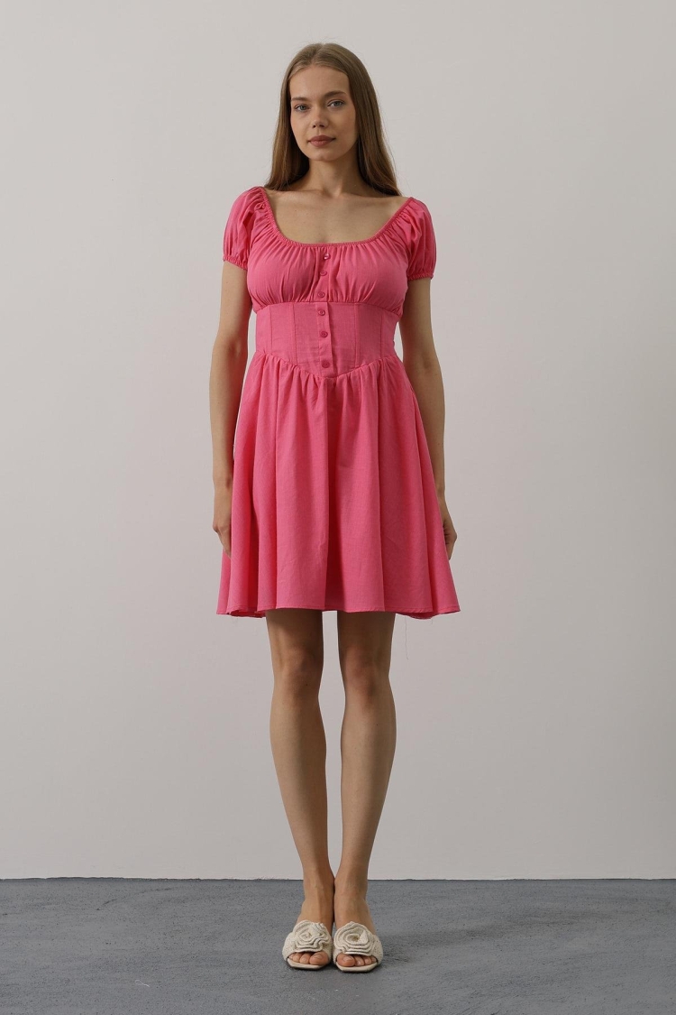 Mini Dress With Waist Corset - Brand: Reyon - Women & Kids, Baby Clothes Wholesale - TheBS Women
