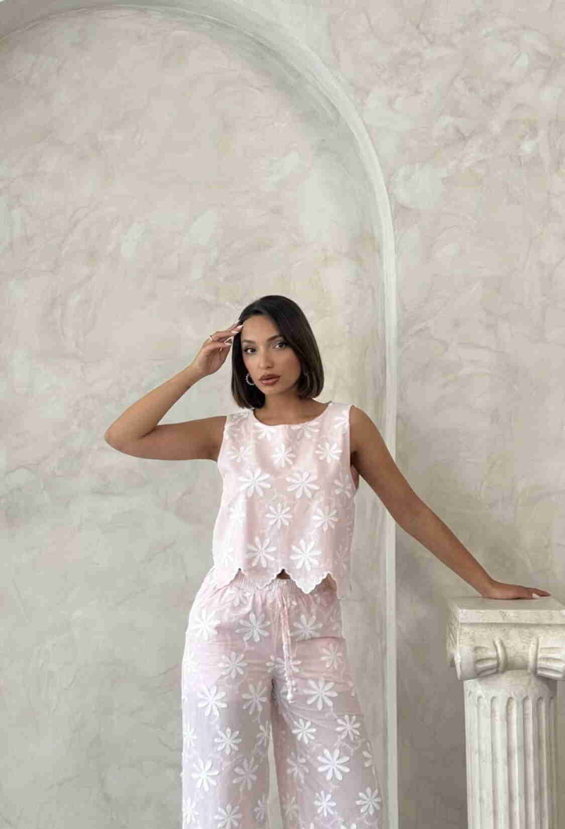 Floral Casual Sleeveless Blouse With Cap Sleeve - Brand: Topshow - Women & Kids, Baby Clothes Wholesale - TheBS Women