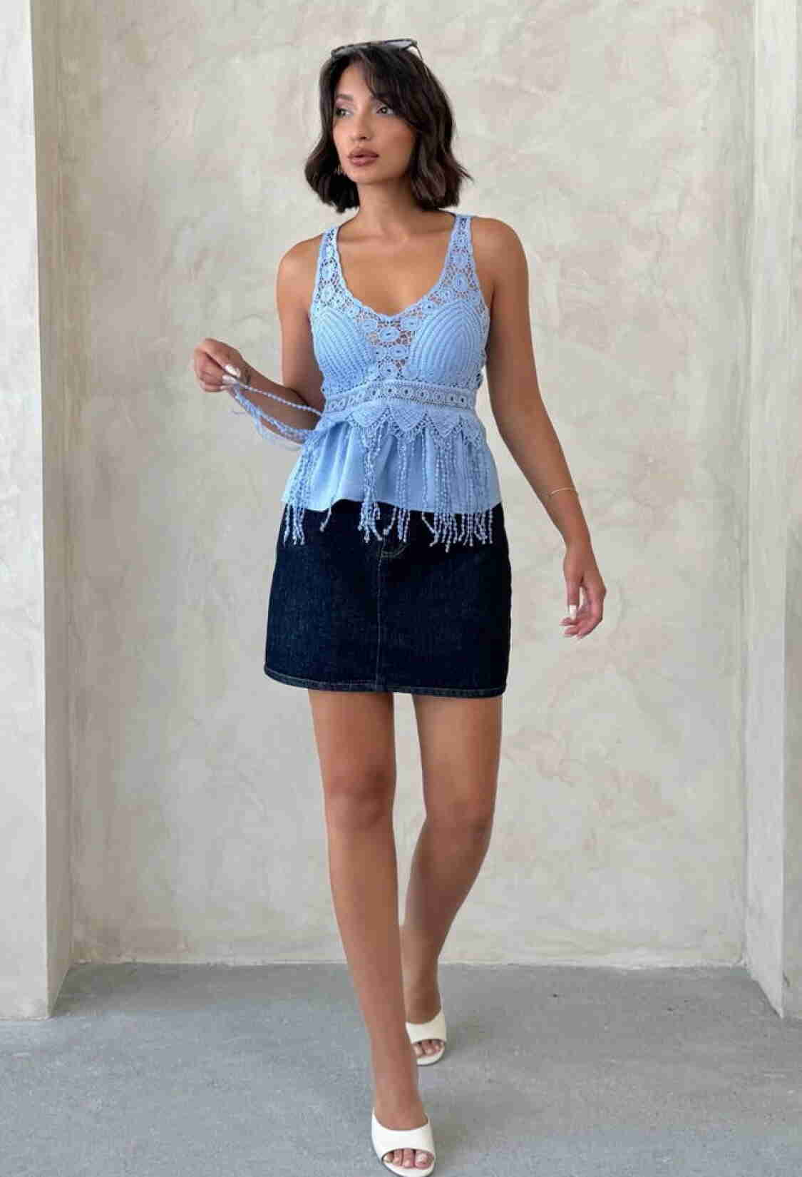 Sleeveless V-Neck Slim Fit Blouse - Brand: Topshow - Women & Kids, Baby Clothes Wholesale - TheBS Women