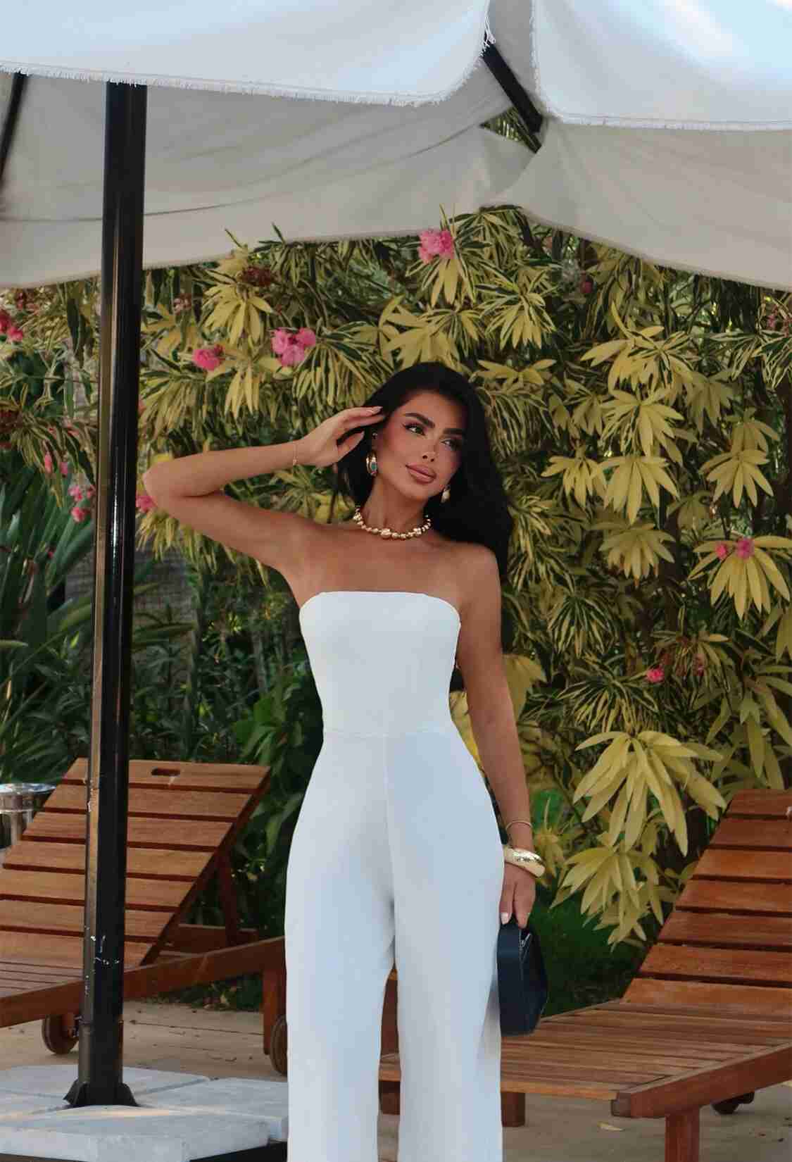 Slim Fit Strapless Tailored Jumpsuit - Brand: EYYO ATELIER - Women & Kids, Baby Clothes Wholesale - TheBS Women