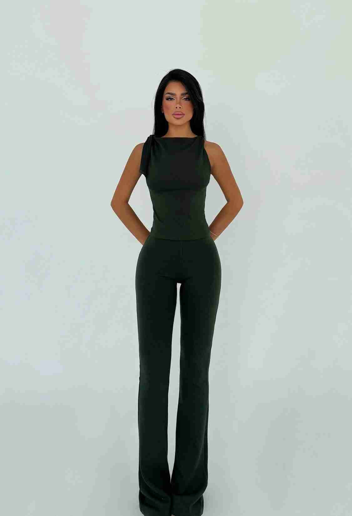 Green Elegant Formal Sexy Slim Fit Suit - Brand: EYYO ATELIER - Women & Kids, Baby Clothes Wholesale - TheBS Women