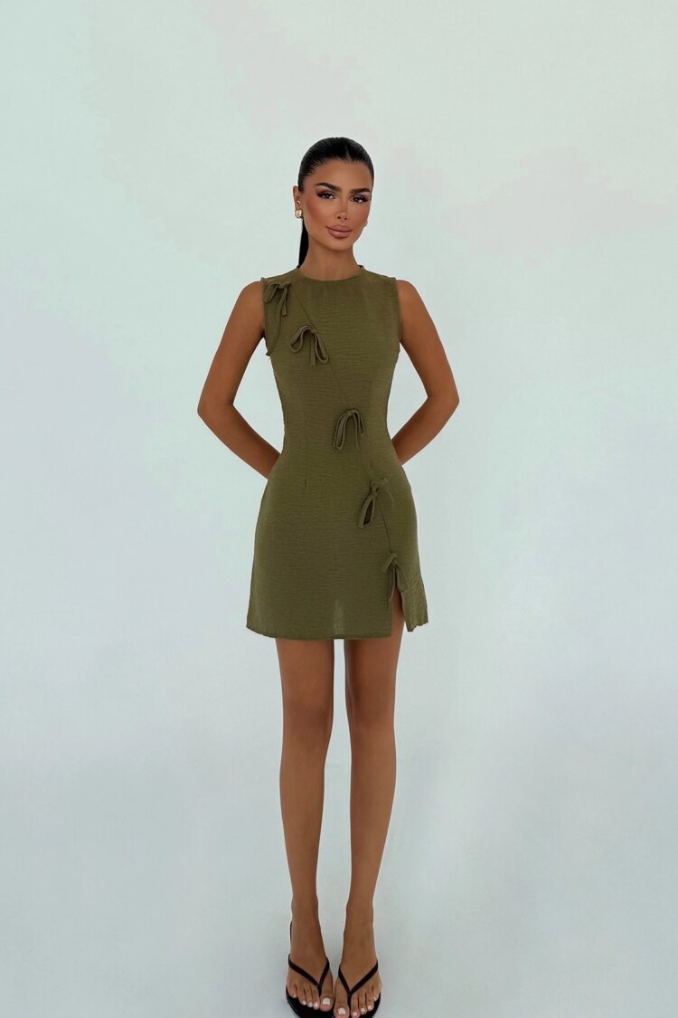 Bodycon Mini Dress With Cap Sleeves - Brand: EYYO ATELIER - Women & Kids, Baby Clothes Wholesale - TheBS Women