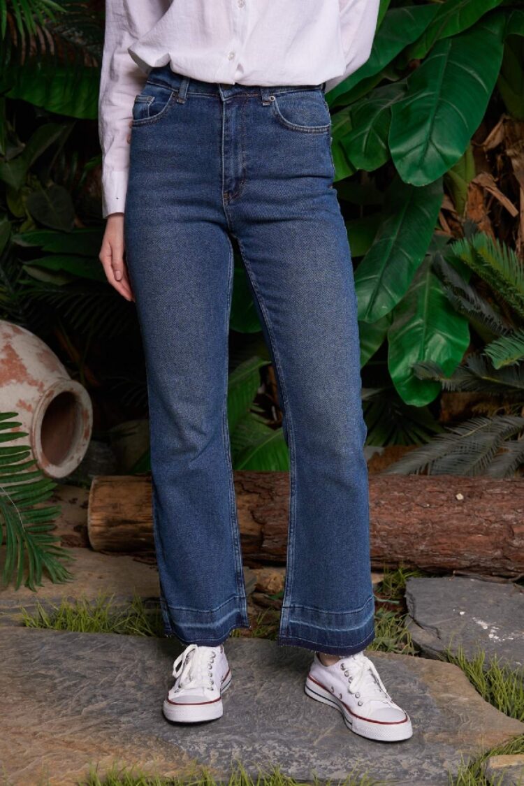 Blue Mom Jeans High Waist Cropped Straight Leg - Brand: XLove - Women & Kids, Baby Clothes Wholesale - TheBS Women