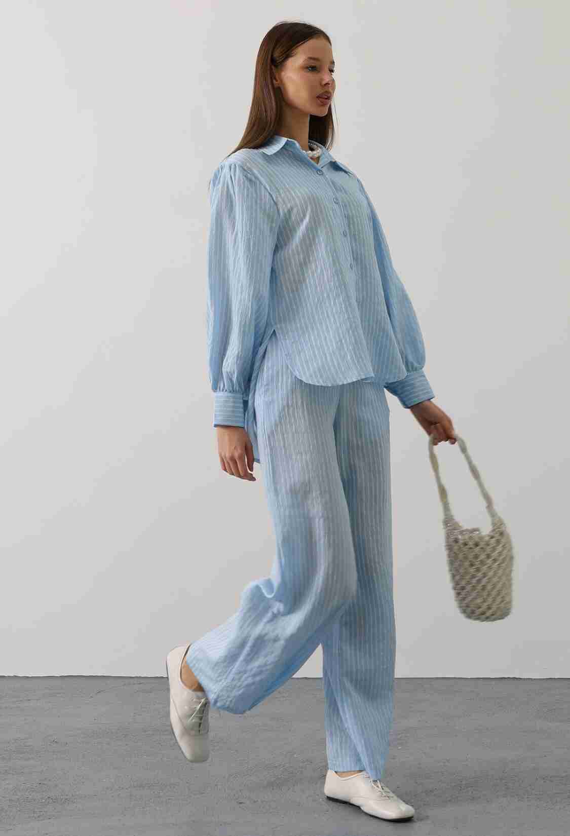 Casual Elegant Striped Buttoned Set - Brand: Reyon - Women & Kids, Baby Clothes Wholesale - TheBS Women