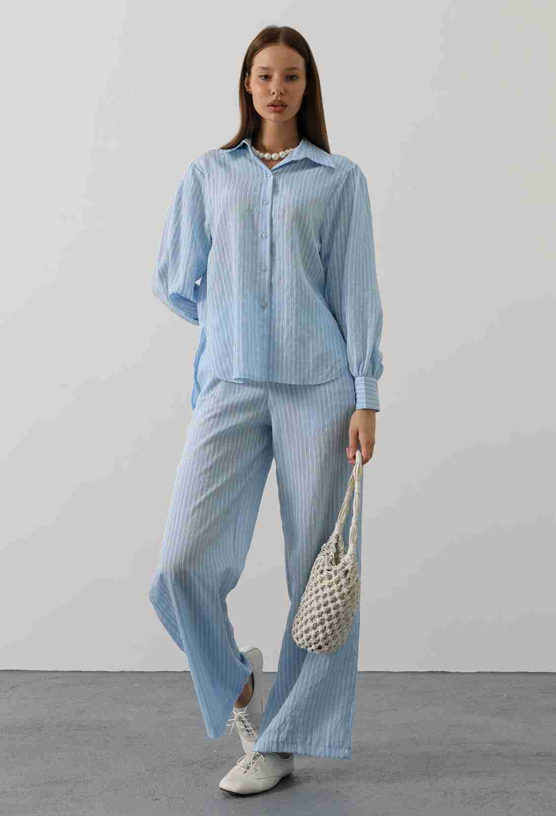 Casual Elegant Striped Buttoned Set - Brand: Reyon - Women & Kids, Baby Clothes Wholesale - TheBS Women