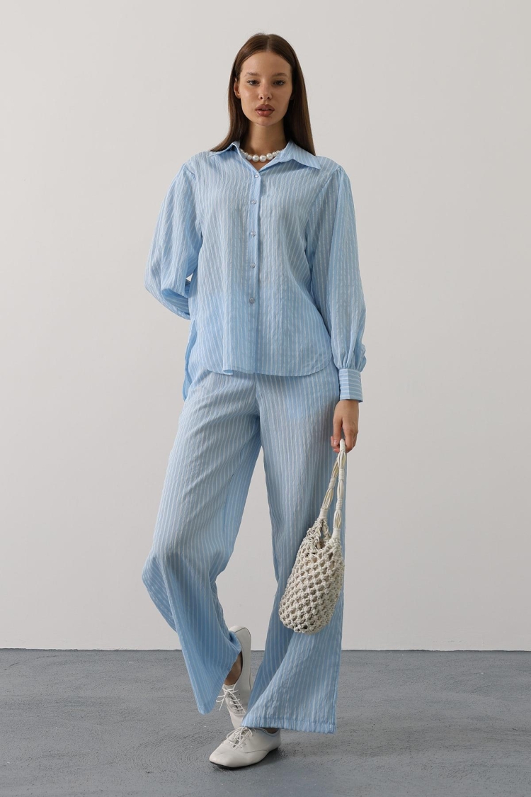 Casual Elegant Striped Buttoned Set - Brand: Reyon - Women & Kids, Baby Clothes Wholesale - TheBS Women