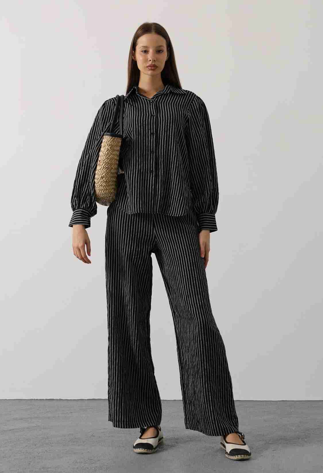 Striped Palazzo Pants Set - Brand: Reyon - Women & Kids, Baby Clothes Wholesale - TheBS Women