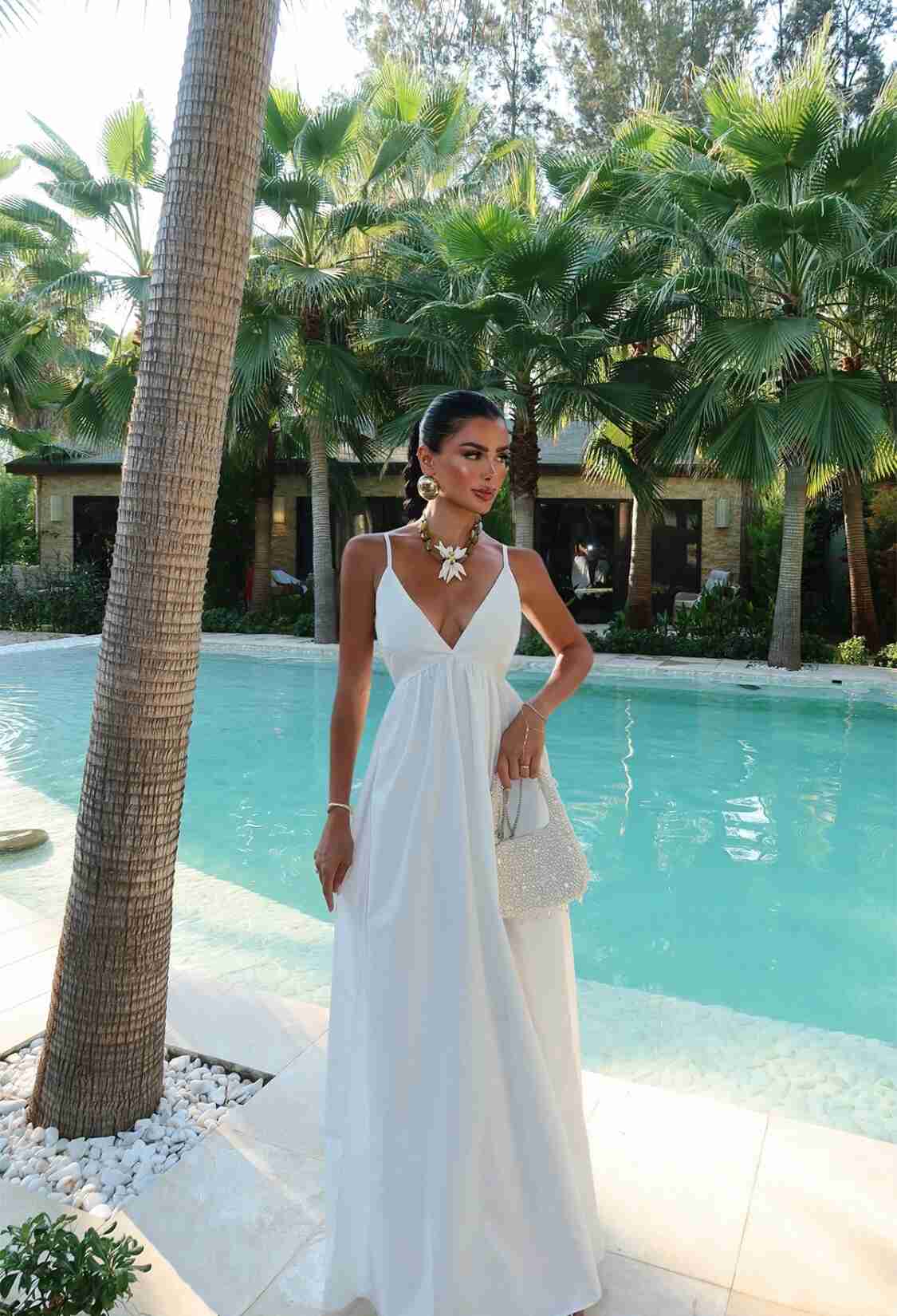 Elegant Floor Length Slip Dress - Brand: EYYO ATELIER - Women & Kids, Baby Clothes Wholesale - TheBS Women