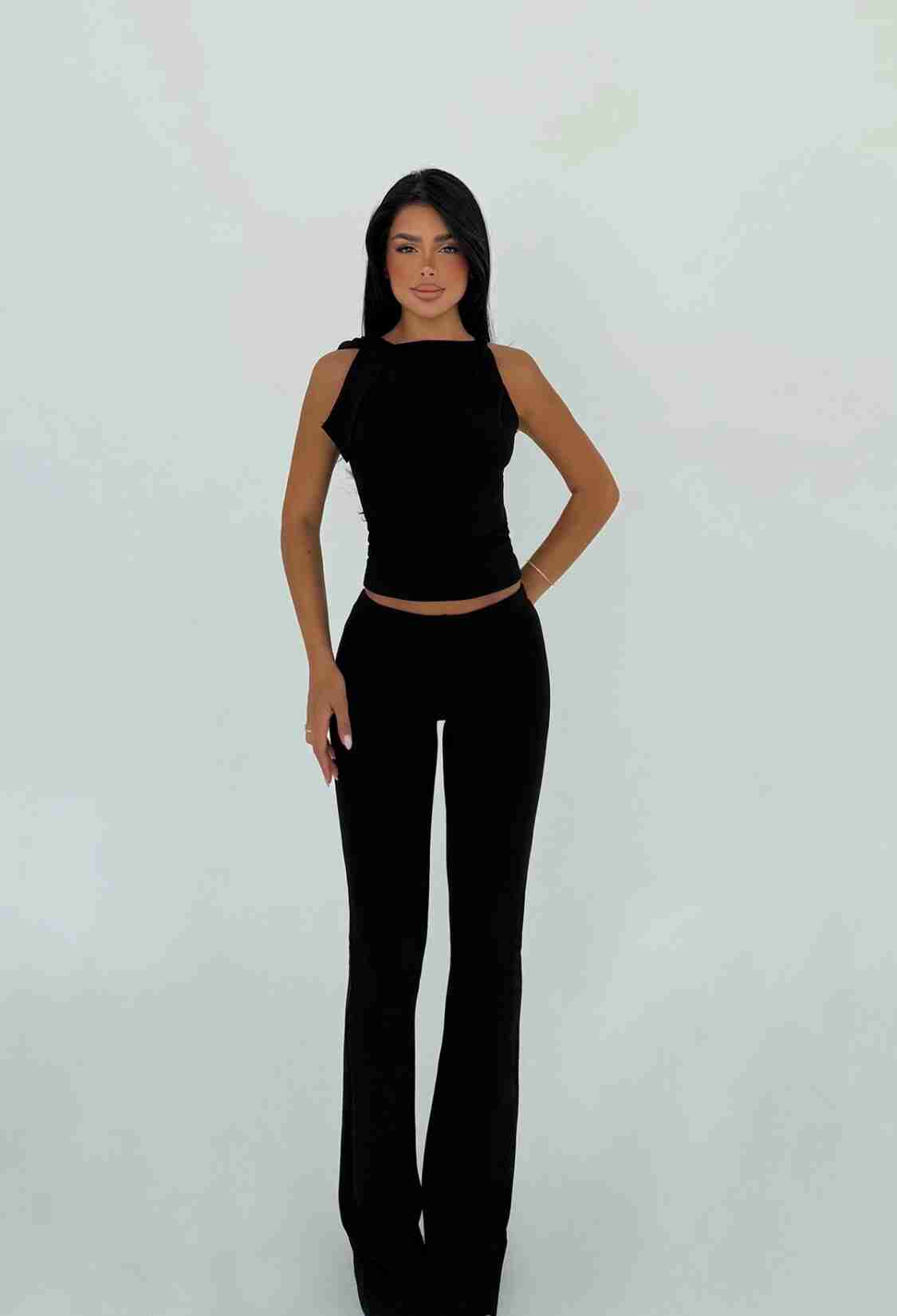 Elegant Slim Fit Bootcut Set - Brand: EYYO ATELIER - Women & Kids, Baby Clothes Wholesale - TheBS Women