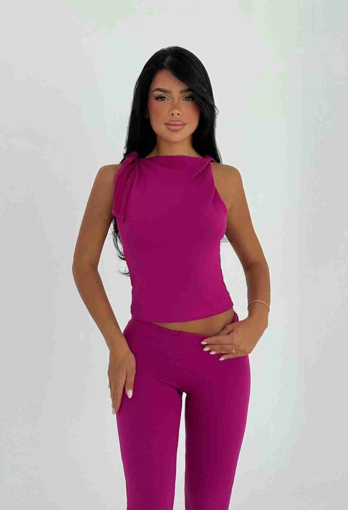 Fuchsia Elegant Slim Fit Set - Brand: EYYO ATELIER - Women & Kids, Baby Clothes Wholesale - TheBS Women