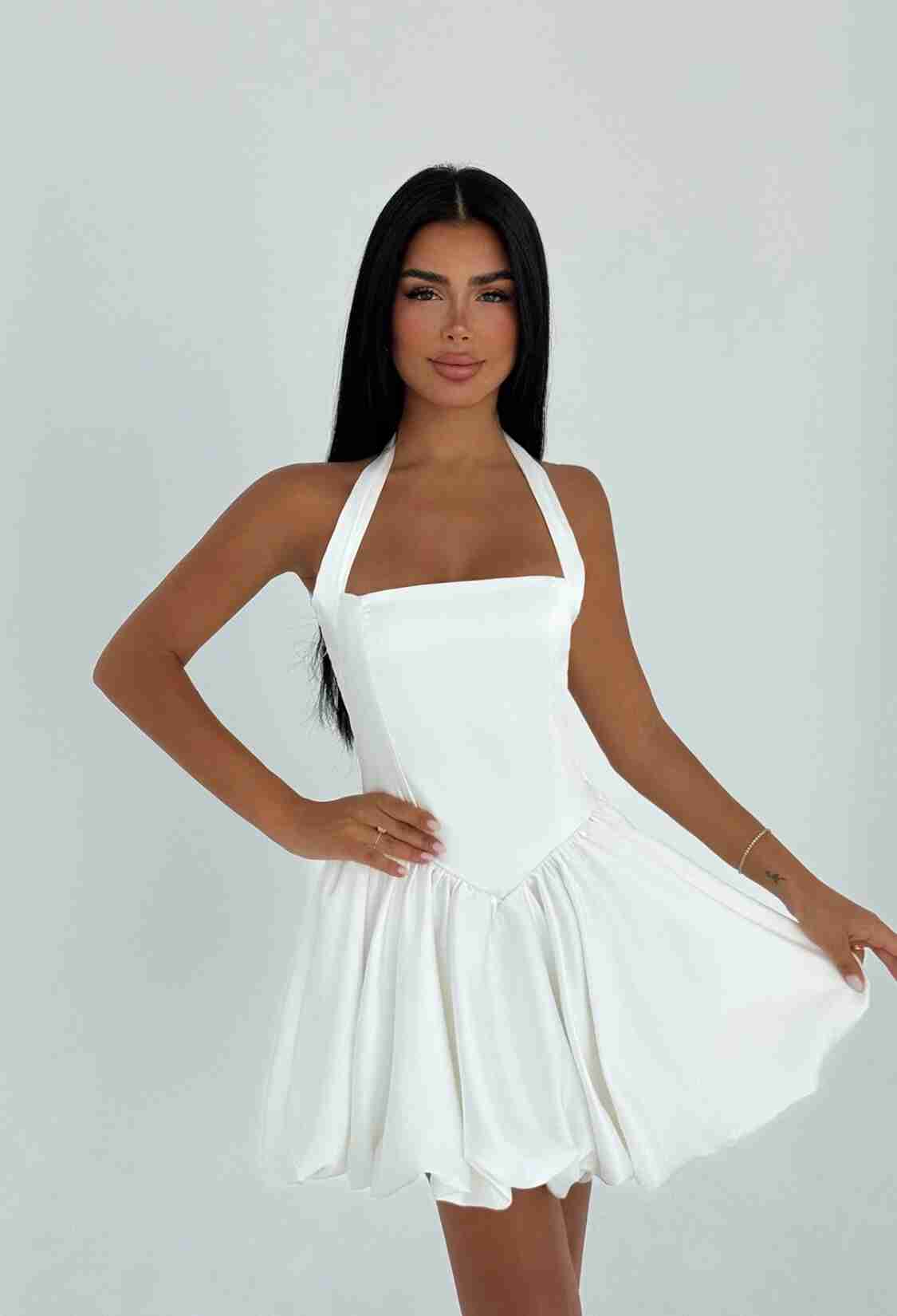 Sexy Fit And Flare Halter Neck Mini Dress - Brand: EYYO ATELIER - Women & Kids, Baby Clothes Wholesale - TheBS Women