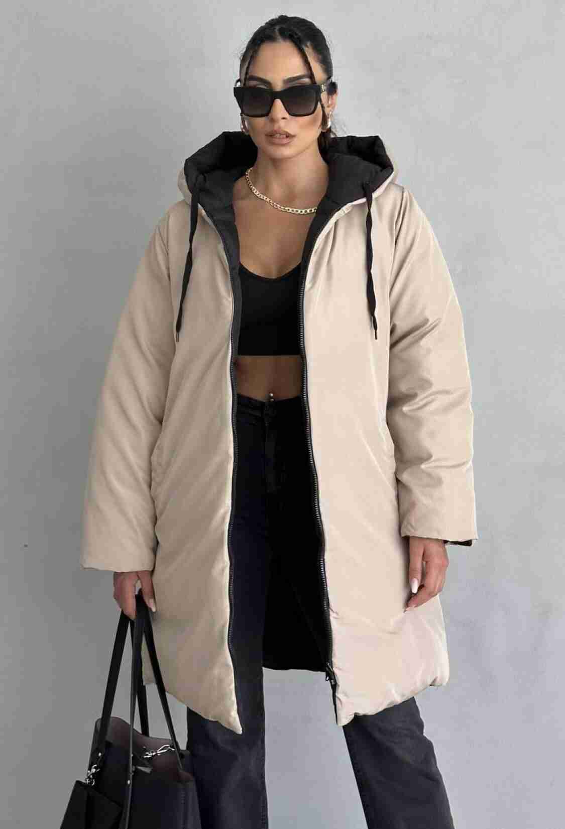 Oversized Hooded Puffer Coat - Brand: My Jest Fashion - Women & Kids, Baby Clothes Wholesale - TheBS Women