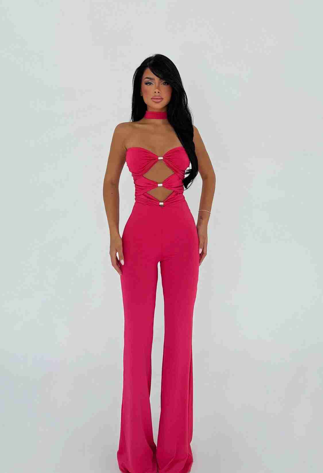 Slim Fit Strapless Tailored Jumpsuit - Brand: EYYO ATELIER - Women & Kids, Baby Clothes Wholesale - TheBS Women