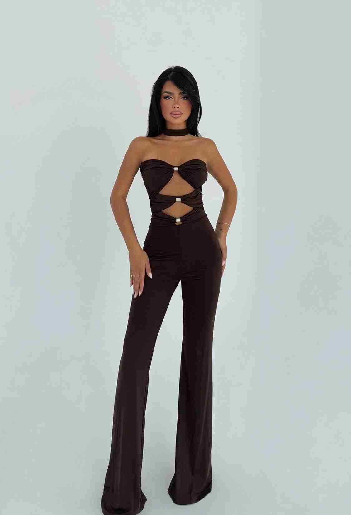 Slim Fit Strapless Tailored Jumpsuit - Brand: EYYO ATELIER - Women & Kids, Baby Clothes Wholesale - TheBS Women