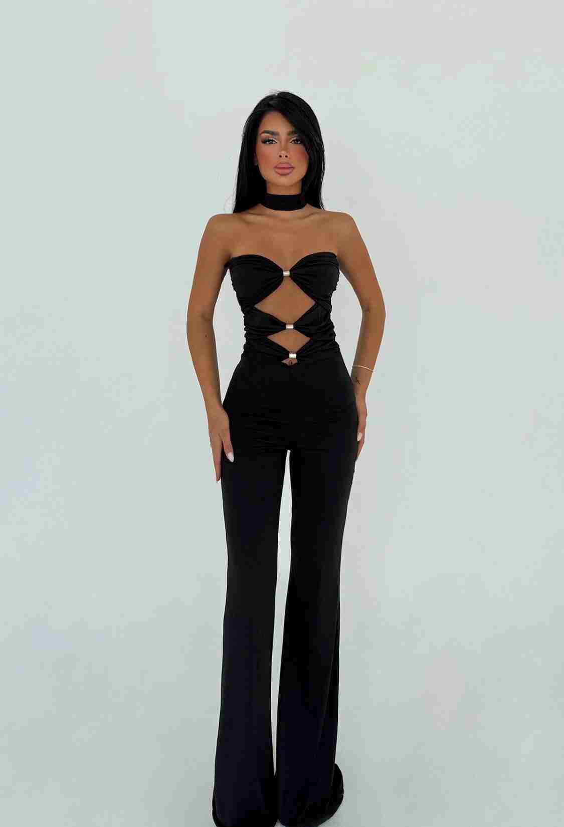 Sexy Elegant Glam Formal Tailored Jumpsuit With Cap Sleeve - Brand: EYYO ATELIER - Women & Kids, Baby Clothes Wholesale - TheBS Women