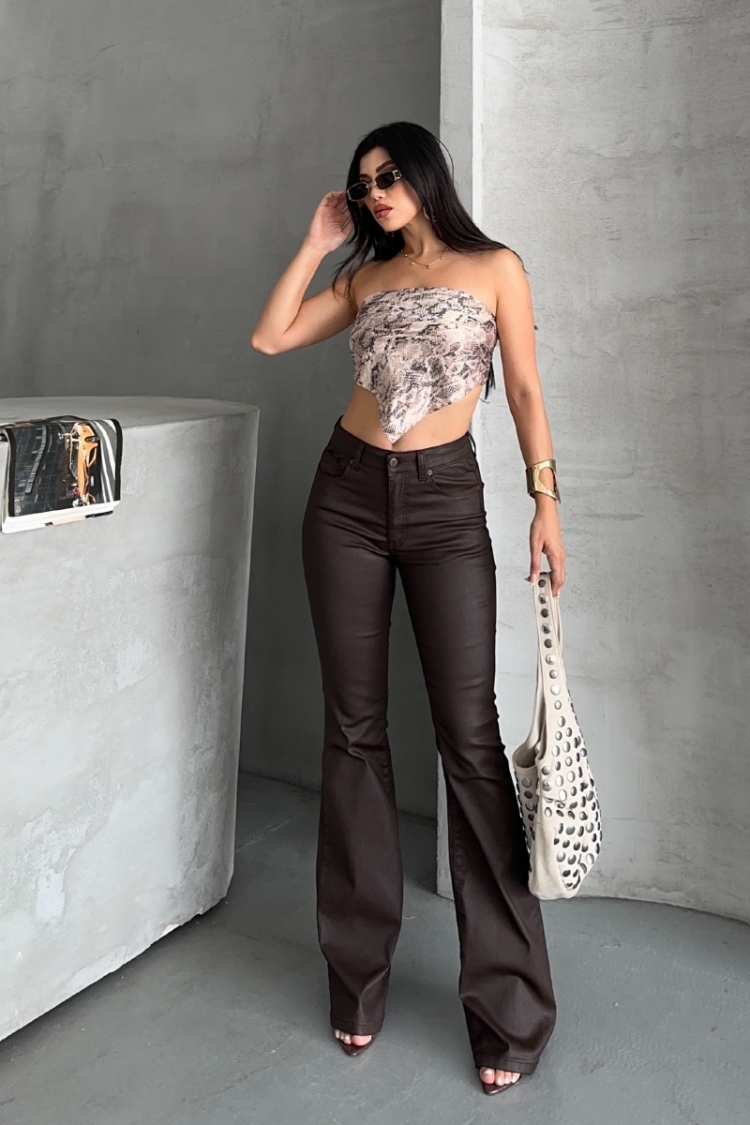 Brown Bootcut Flare Leg Pants - Brand: XLove - Women & Kids, Baby Clothes Wholesale - TheBS Women