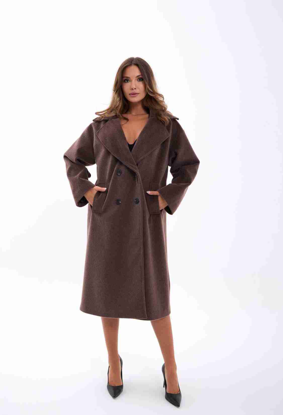 Elegant Double-Breasted Coat - Brand: Fame - Women & Kids, Baby Clothes Wholesale - TheBS Women