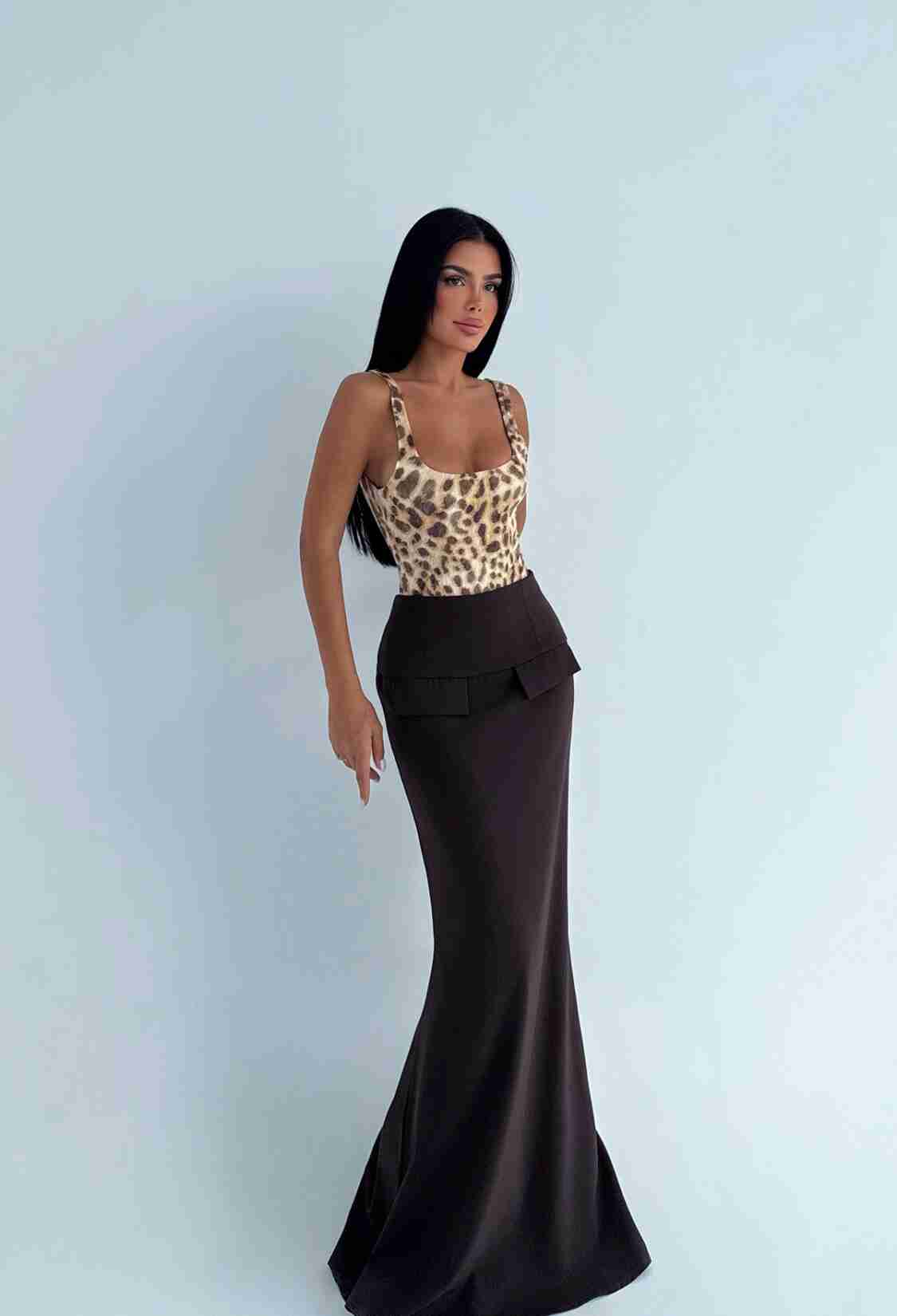 Black Elegant Mermaid Maxi Skirt - Brand: EYYO ATELIER - Women & Kids, Baby Clothes Wholesale - TheBS Women