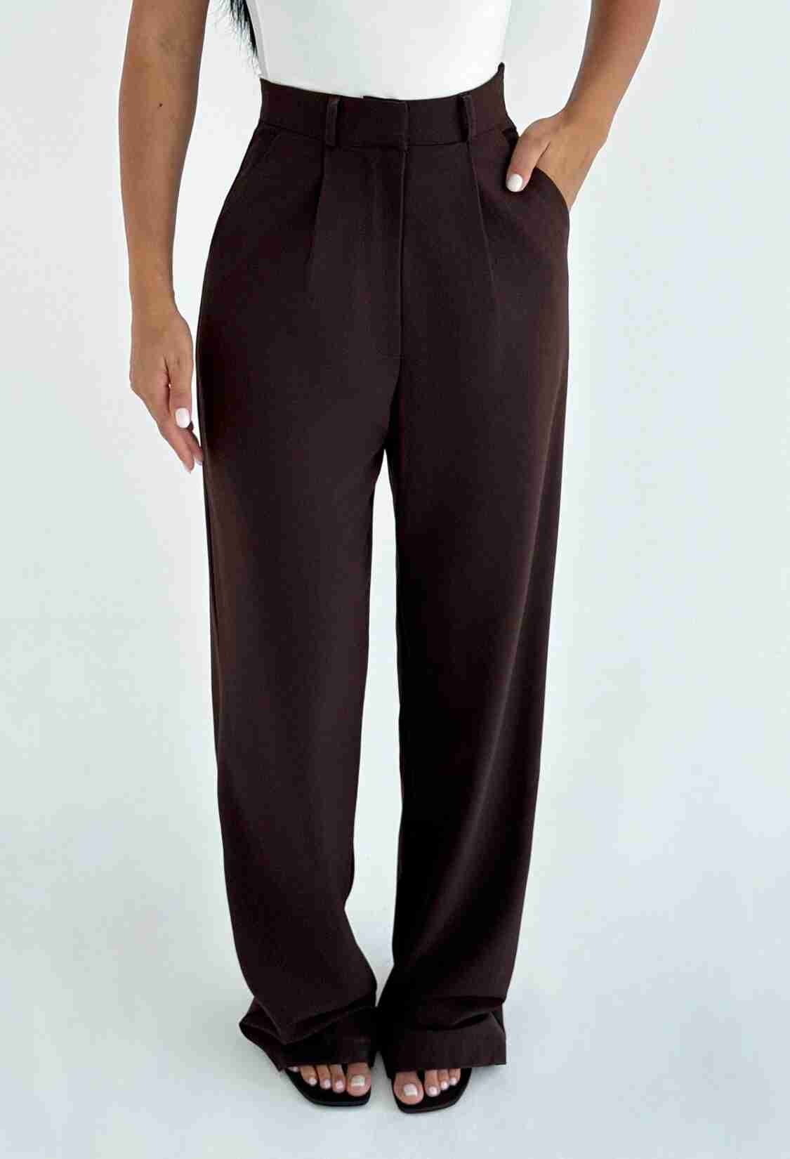 Palazzo Pants With High Waist And Wide Leg - Brand: EYYO ATELIER - Women & Kids, Baby Clothes Wholesale - TheBS Women