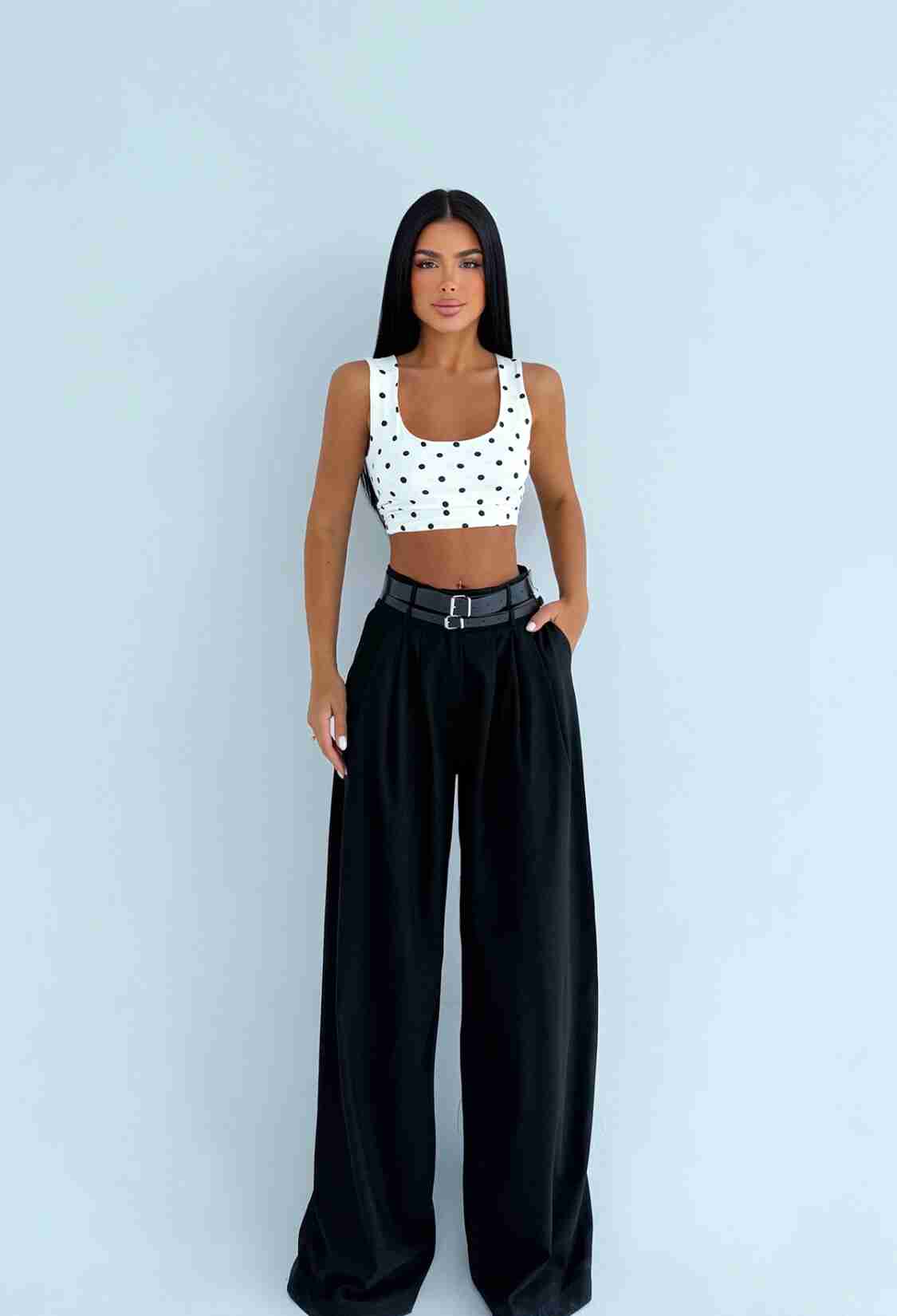 Elegant Casual Palazzo Pants - Brand: EYYO ATELIER - Women & Kids, Baby Clothes Wholesale - TheBS Women