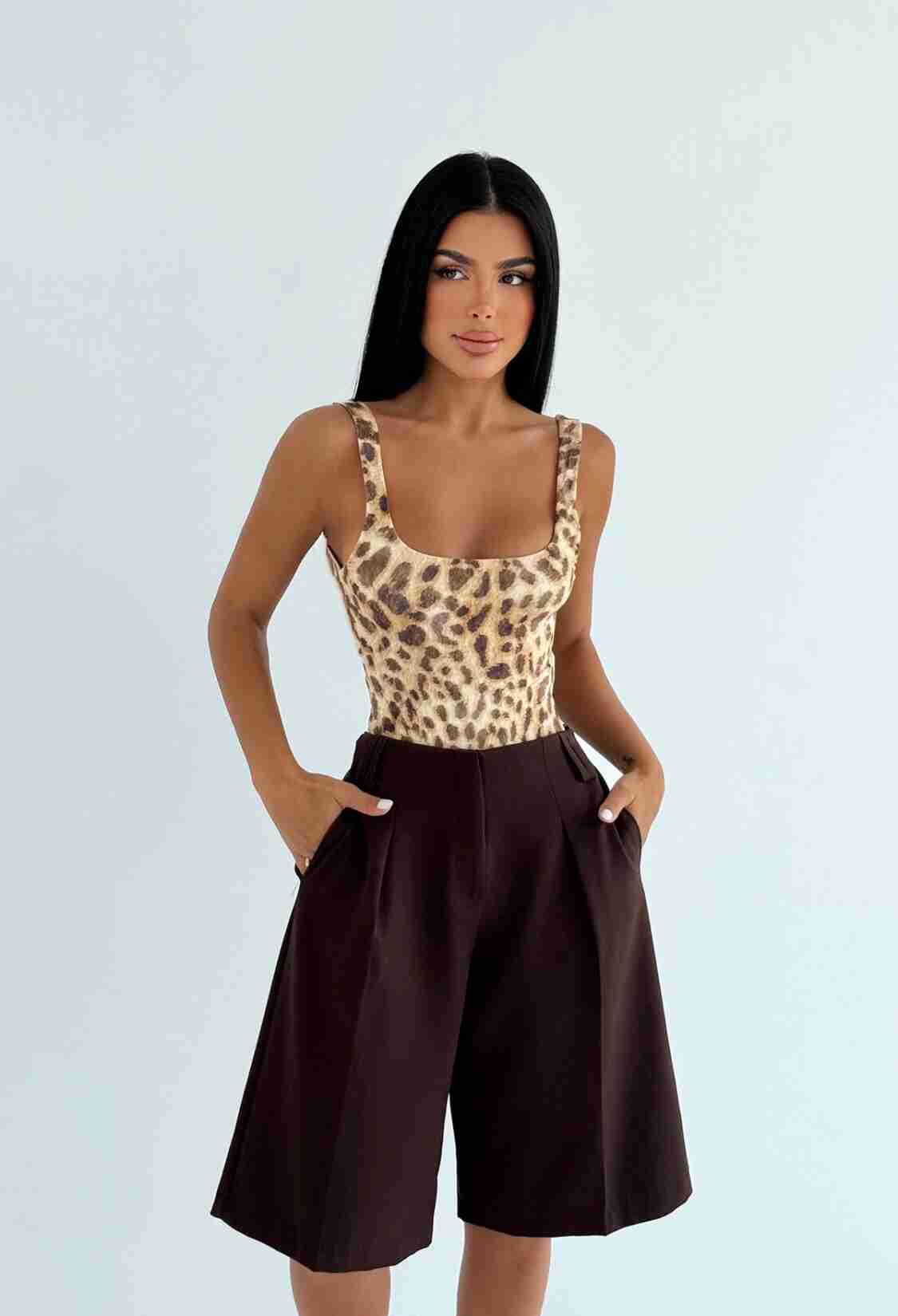 Casual Elegant Bermuda Shorts - Brand: EYYO ATELIER - Women & Kids, Baby Clothes Wholesale - TheBS Women