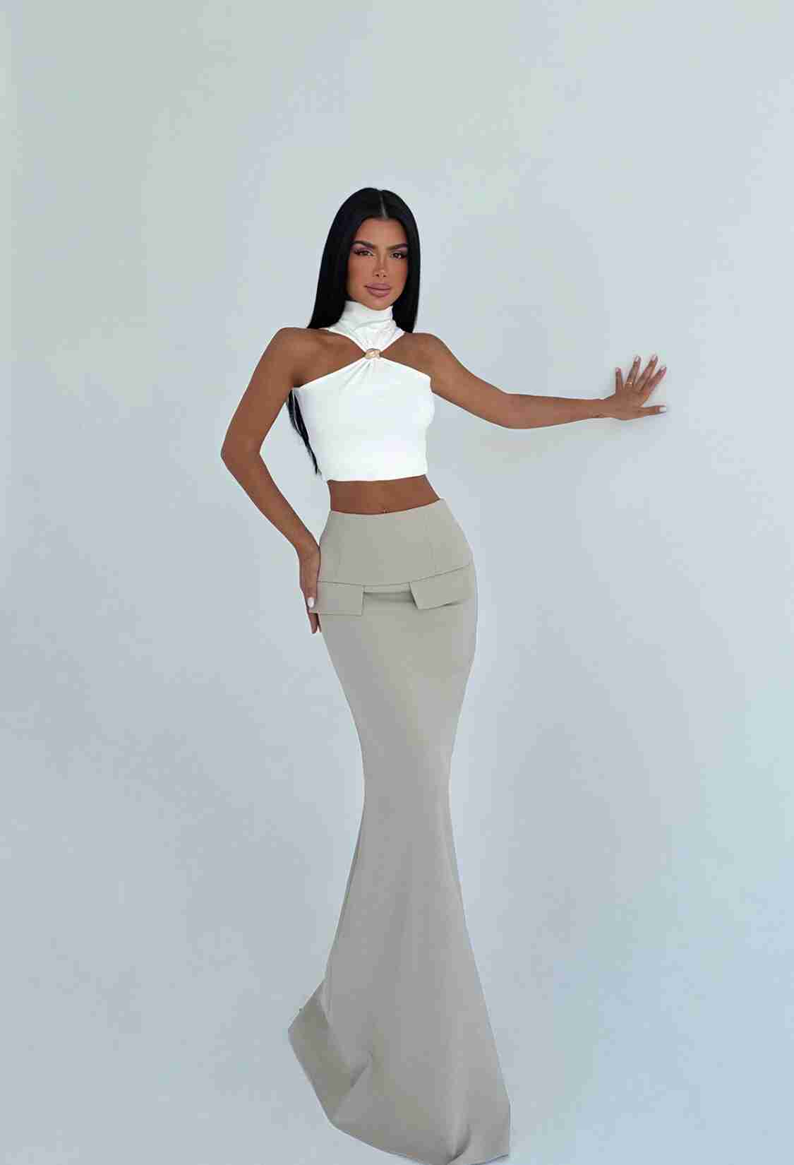 Mermaid Maxi Skirt With High Waist - Brand: EYYO ATELIER - Women & Kids, Baby Clothes Wholesale - TheBS Women