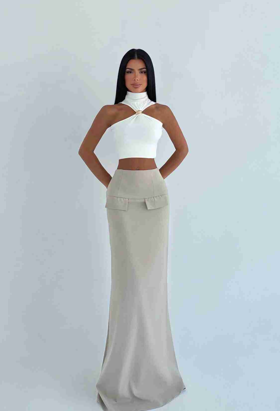 Mermaid Maxi Skirt With High Waist - Brand: EYYO ATELIER - Women & Kids, Baby Clothes Wholesale - TheBS Women