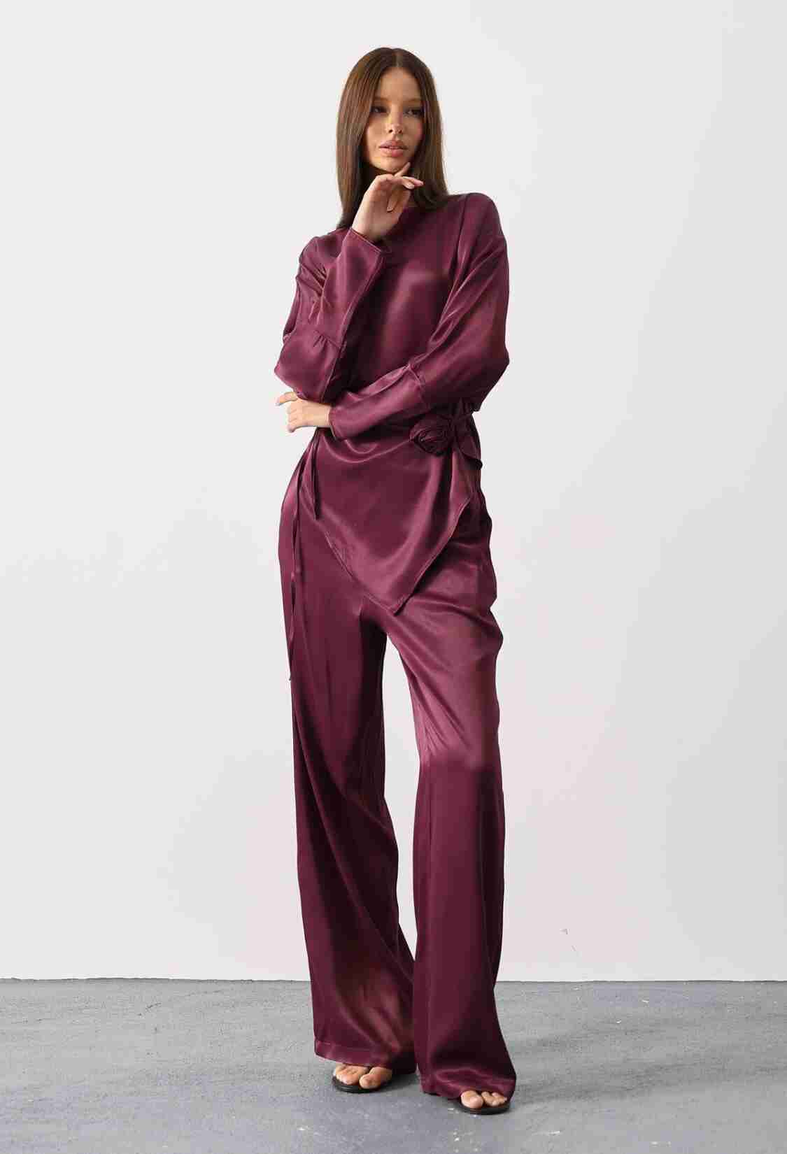 Elegant Claret Red Set - Brand: Reyon - Women & Kids, Baby Clothes Wholesale - TheBS Women