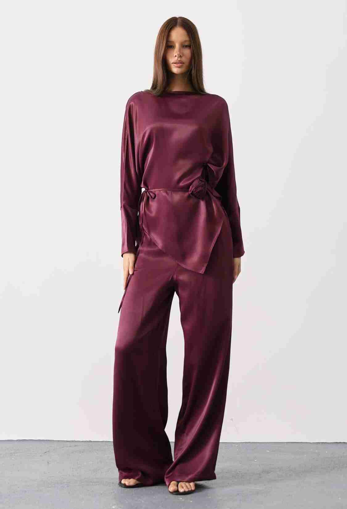 Elegant Claret Red Set - Brand: Reyon - Women & Kids, Baby Clothes Wholesale - TheBS Women