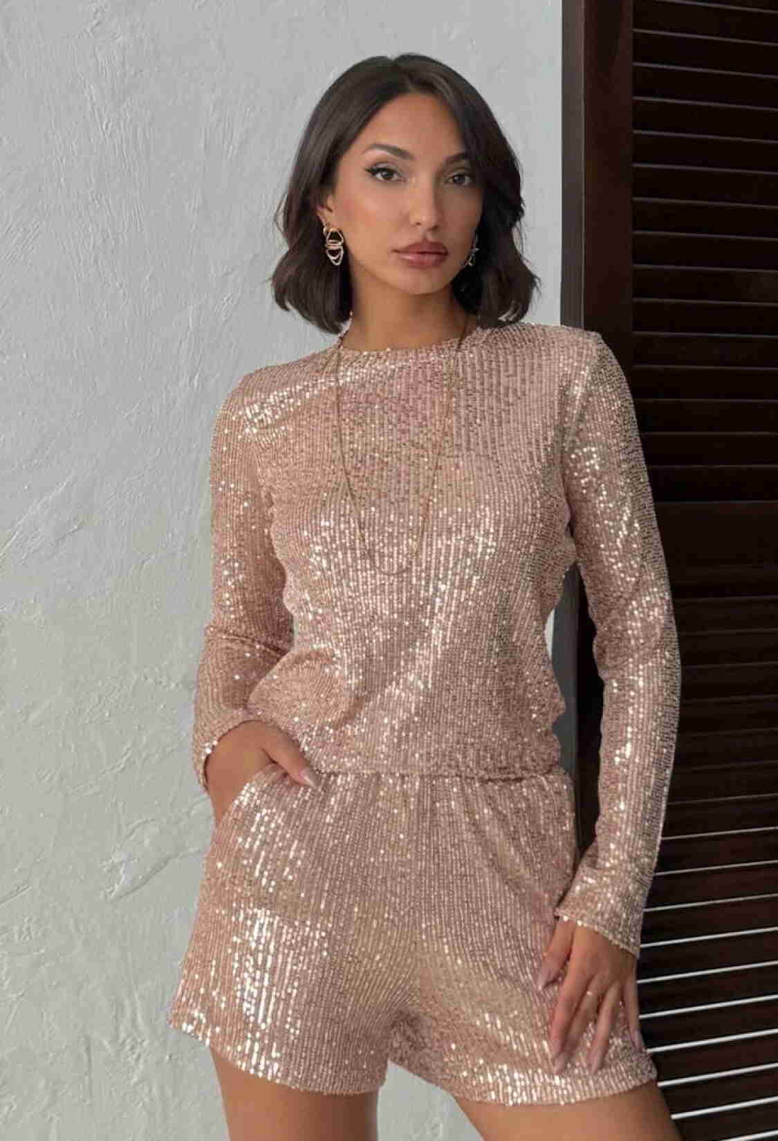 Gold Glam Elegant Formal Sexy Blouse - Brand: Topshow - Women & Kids, Baby Clothes Wholesale - TheBS Women