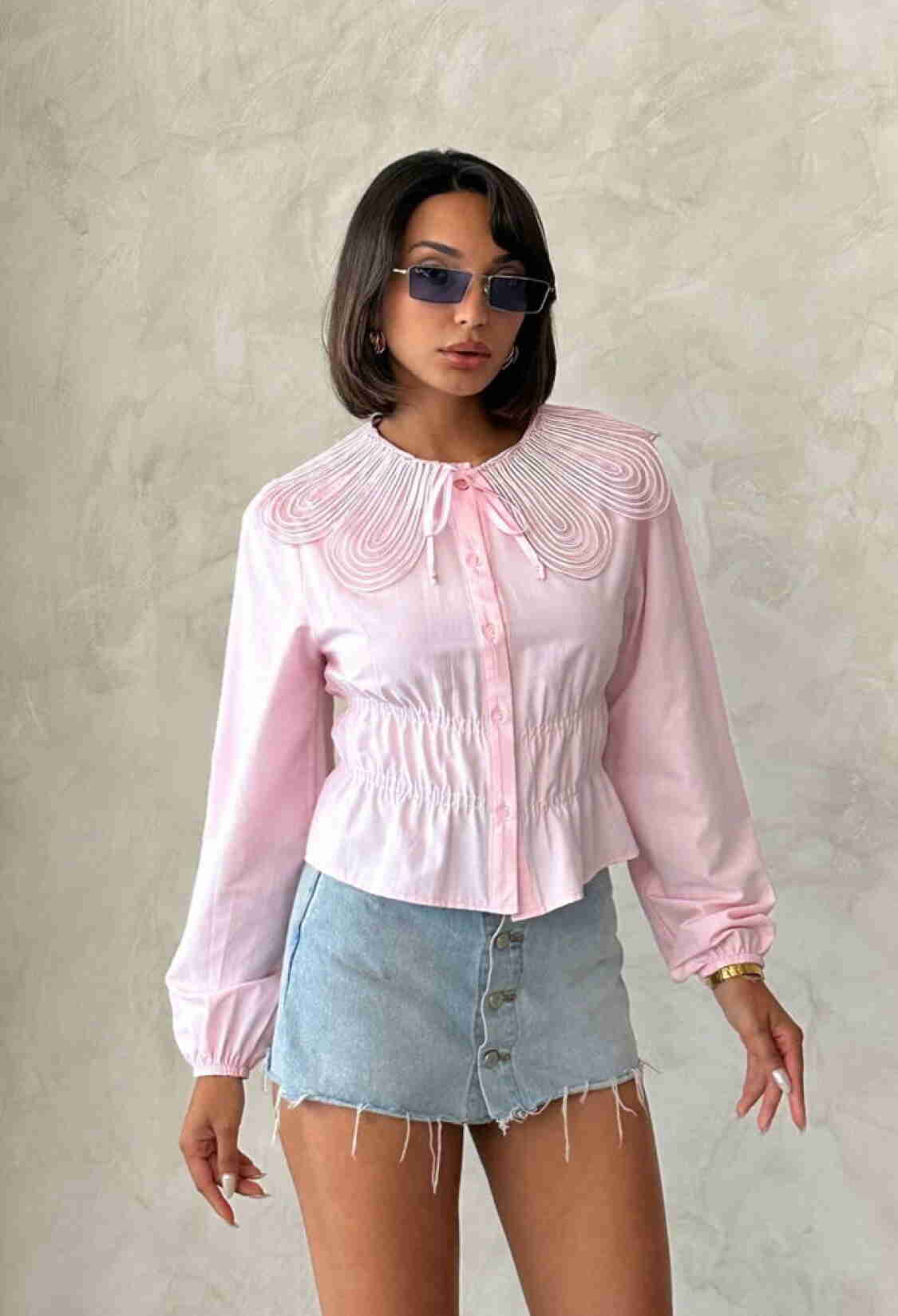 Blouse - Casual Cute Preppy Elegant Style - Brand: Topshow - Women & Kids, Baby Clothes Wholesale - TheBS Women