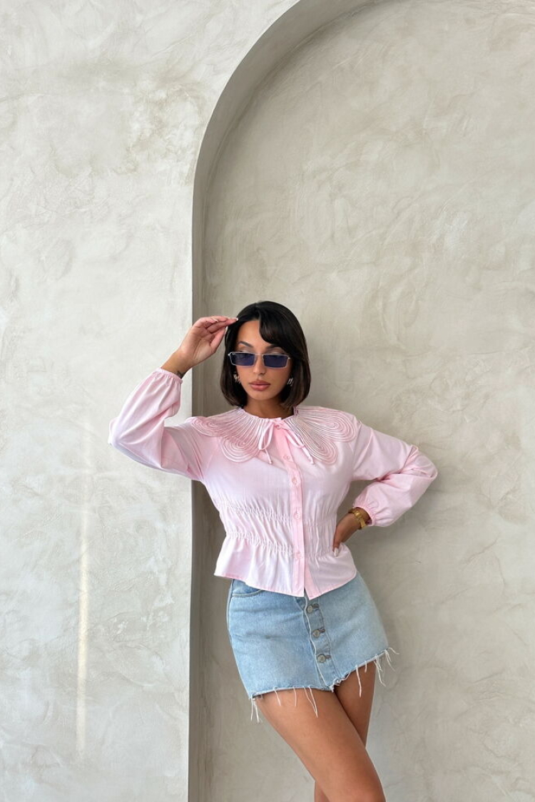 Blouse - Casual Cute Preppy Elegant Style - Brand: Topshow - Women & Kids, Baby Clothes Wholesale - TheBS Women