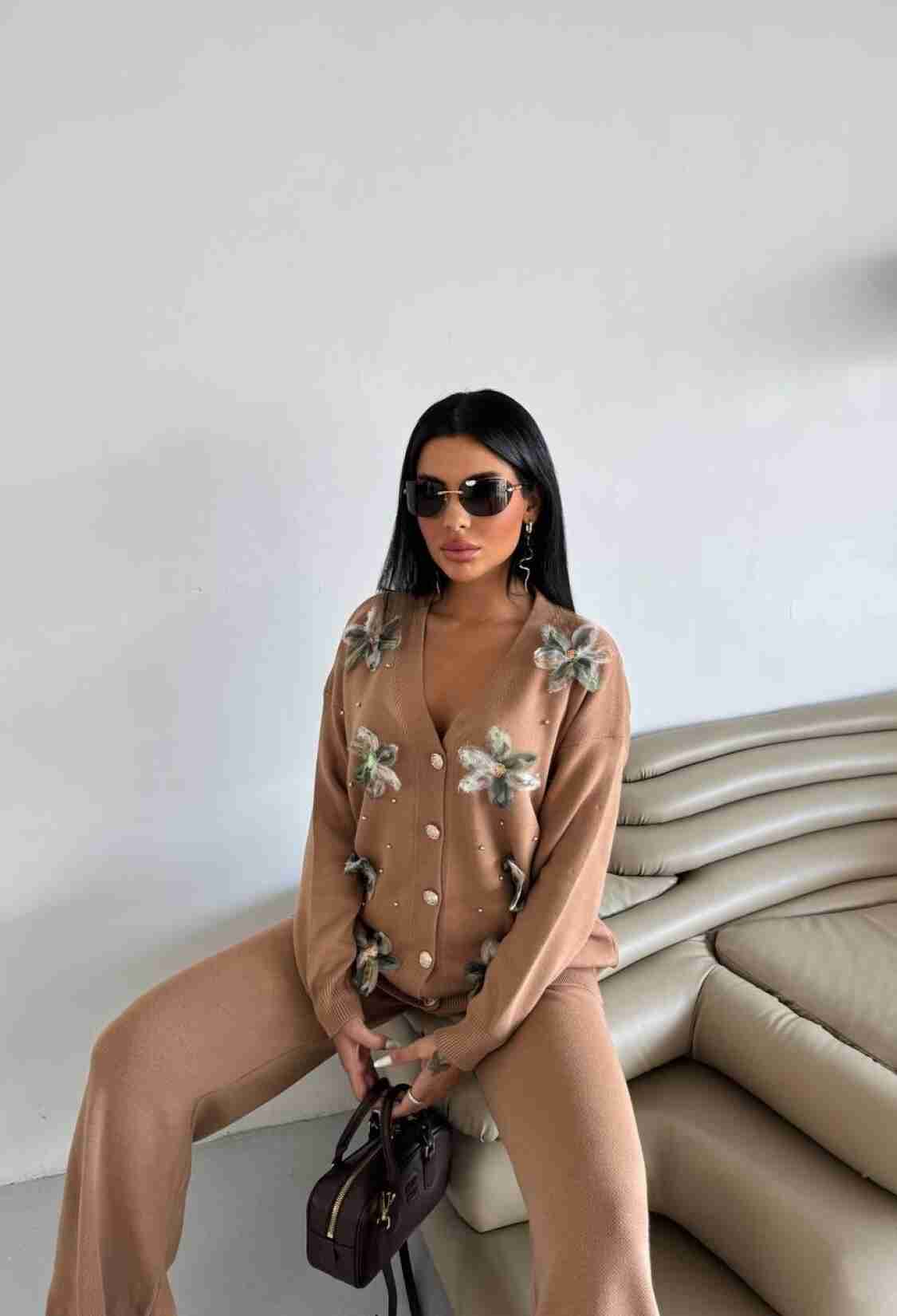 Brown Floral Casual Elegant Set - Brand: My Jest Fashion - Women & Kids, Baby Clothes Wholesale - TheBS Women