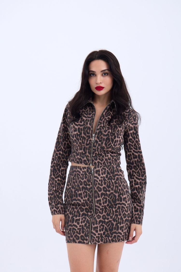 Leopard Print Sexy Streetwear Set - Brand: Fame - Women & Kids, Baby Clothes Wholesale - TheBS Women