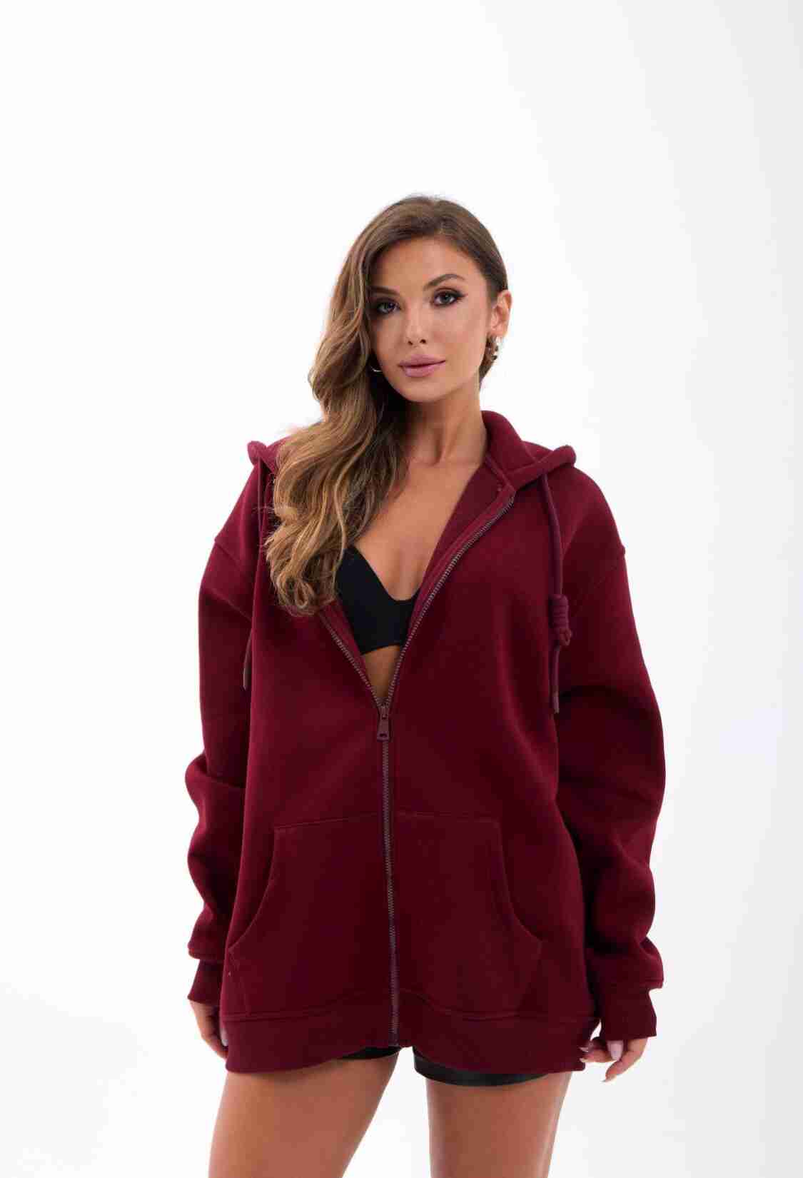 Sweatshirt With Hooded Neck - Brand: Fame - Women & Kids, Baby Clothes Wholesale - TheBS Women