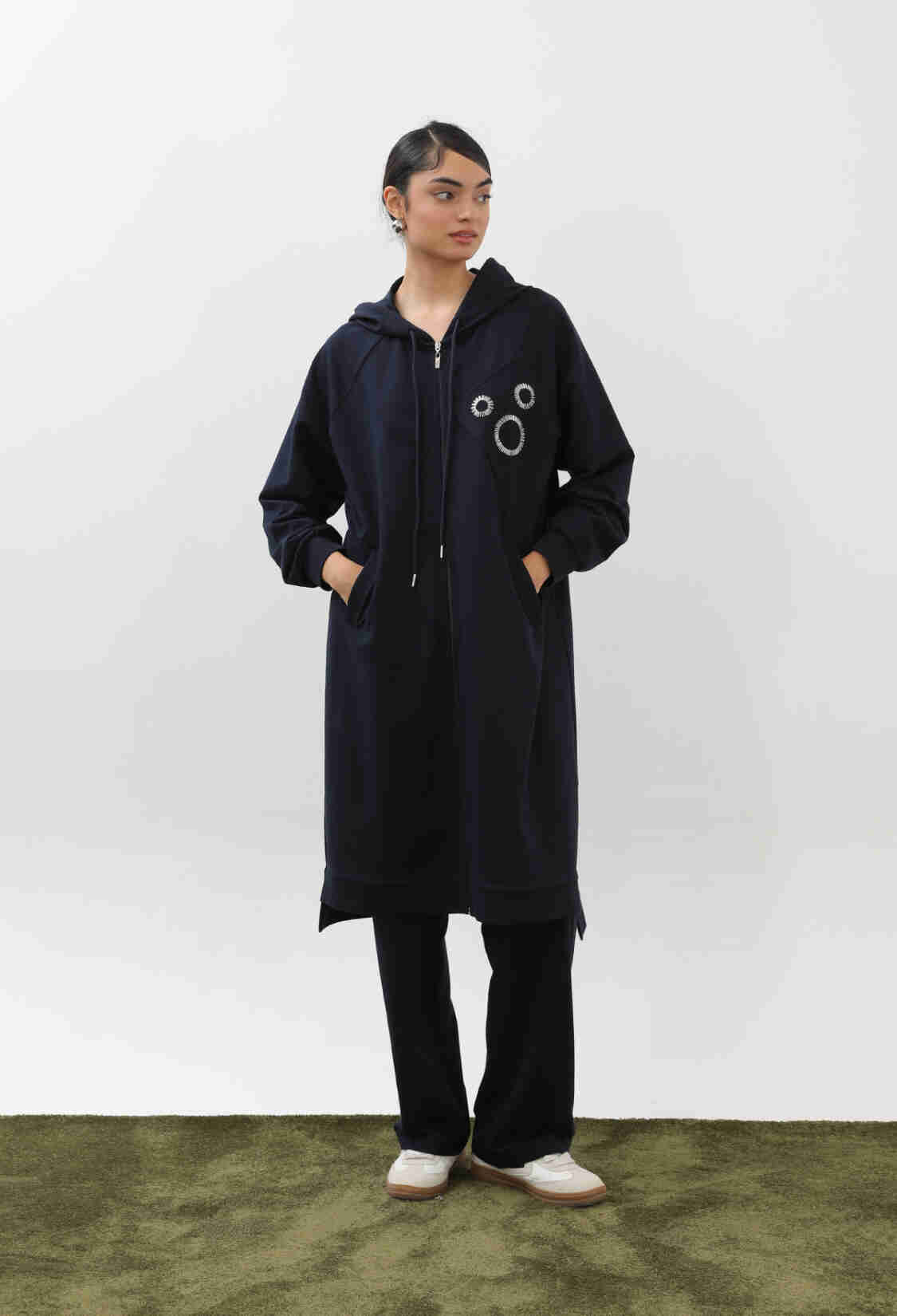 NavyCasual Sport Modest Set With Zip Up - Brand: Puane - Women & Kids, Baby Clothes Wholesale - TheBS Women