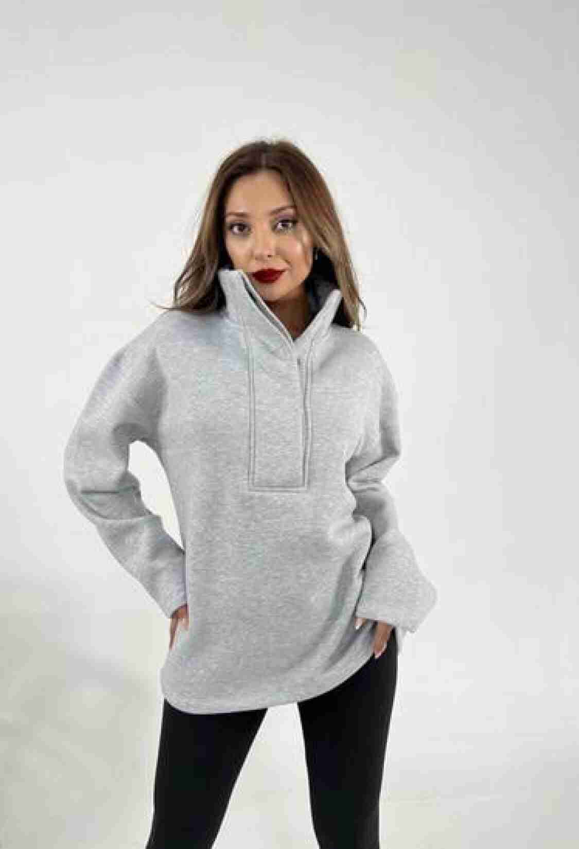 Sweatshirt Casual Streetwear Sport Oversized Fit Hooded Neck Regular Sleeve For Work Birthday Lounge Gym Christmas Fall Winter - Brand: Fame - Women & Kids, Baby Clothes Wholesale - TheBS Women