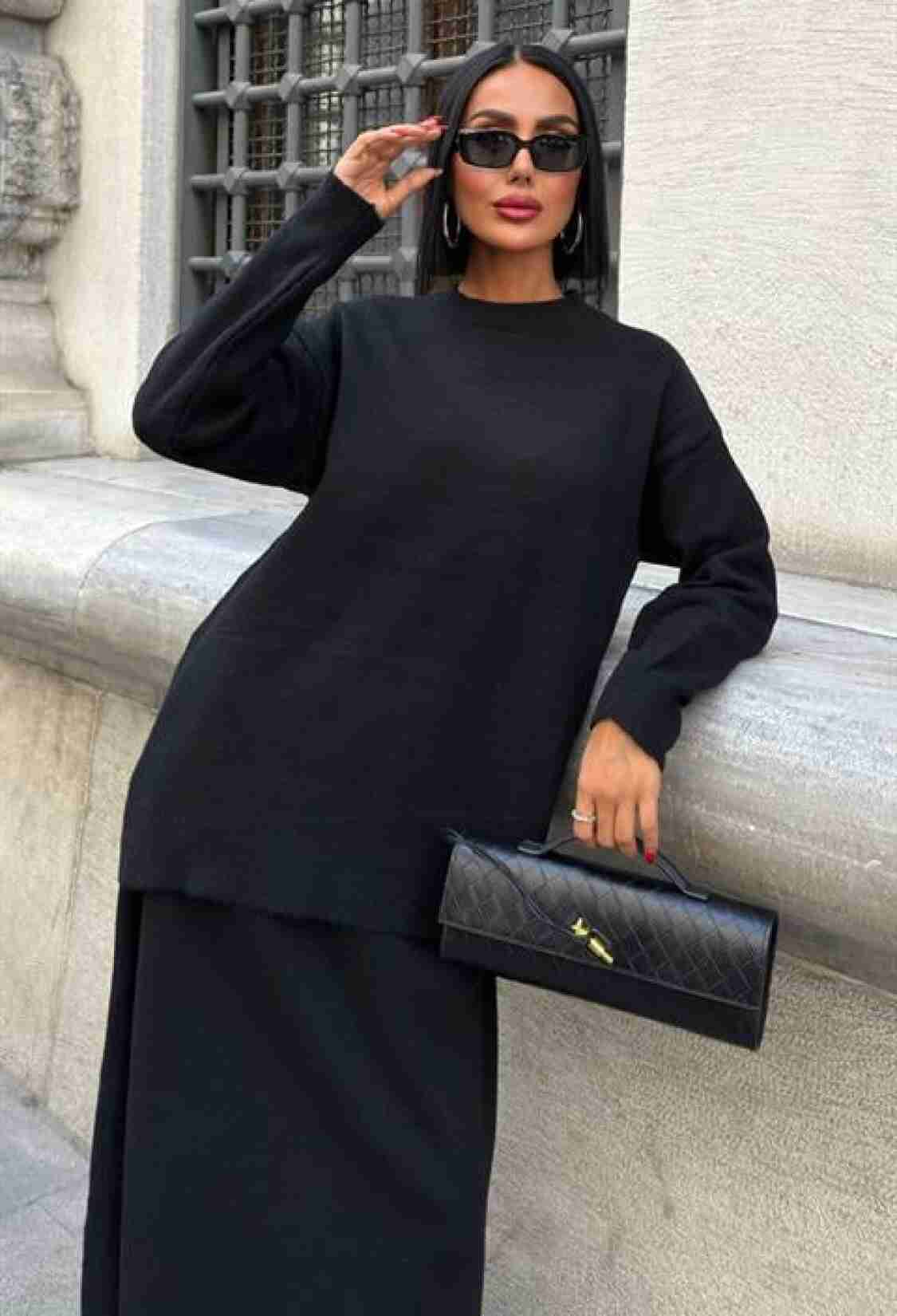Modest Oversized Fit Bodycon Maxi Skirt Set - Brand: Sobe Istanbul - Women & Kids, Baby Clothes Wholesale - TheBS Women