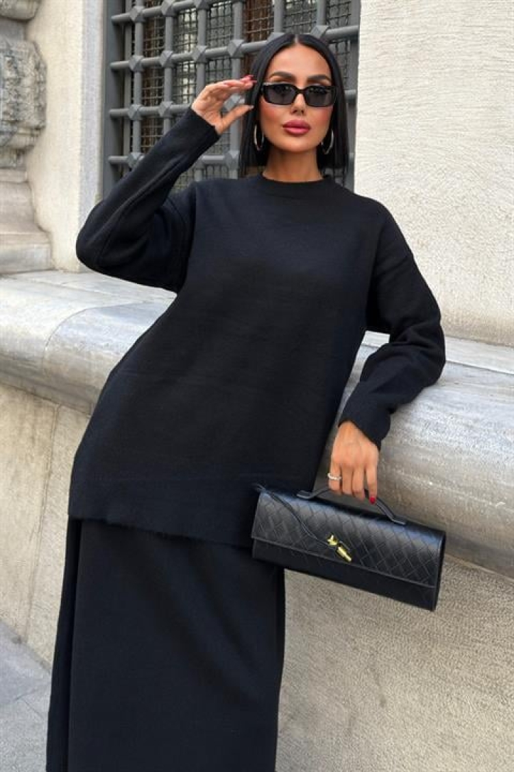 Modest Oversized Fit Bodycon Maxi Skirt Set - Brand: Sobe Istanbul - Women & Kids, Baby Clothes Wholesale - TheBS Women