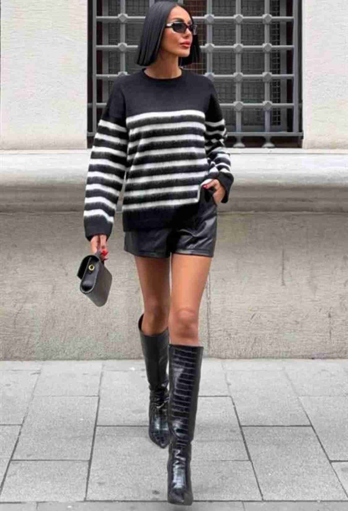 Oversized Fit Striped Sweater - Brand: Sobe Istanbul - Women & Kids, Baby Clothes Wholesale - TheBS Women