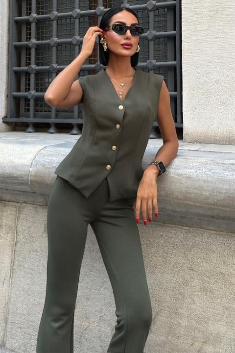 Green Elegant Formal Casual Set - Brand: Sobe Istanbul - Women & Kids, Baby Clothes Wholesale - TheBS Women