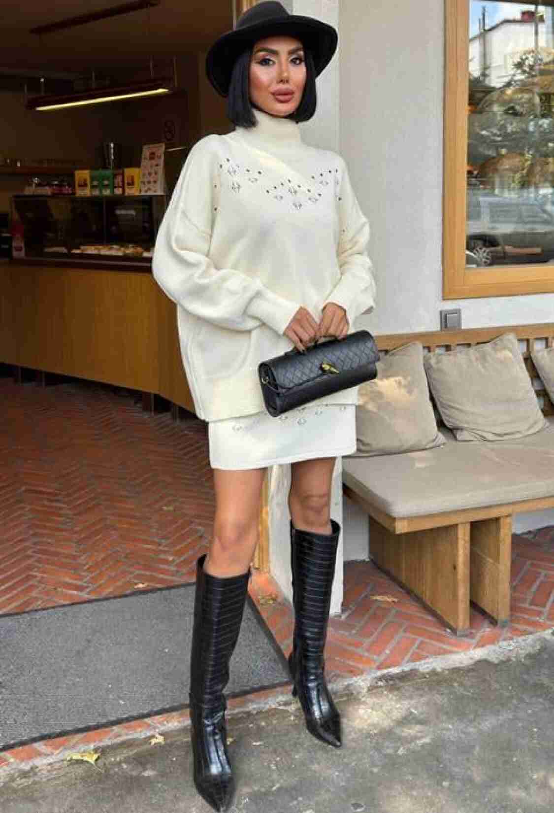 White Elegant Oversized Fit Set - Brand: Sobe Istanbul - Women & Kids, Baby Clothes Wholesale - TheBS Women