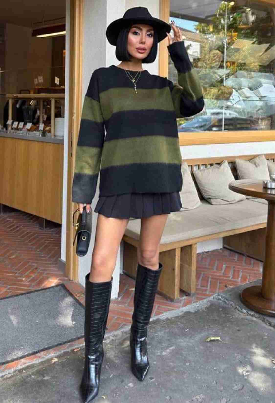 Black Sweater Oversized Color Block Casual - Brand: Sobe Istanbul - Women & Kids, Baby Clothes Wholesale - TheBS Women