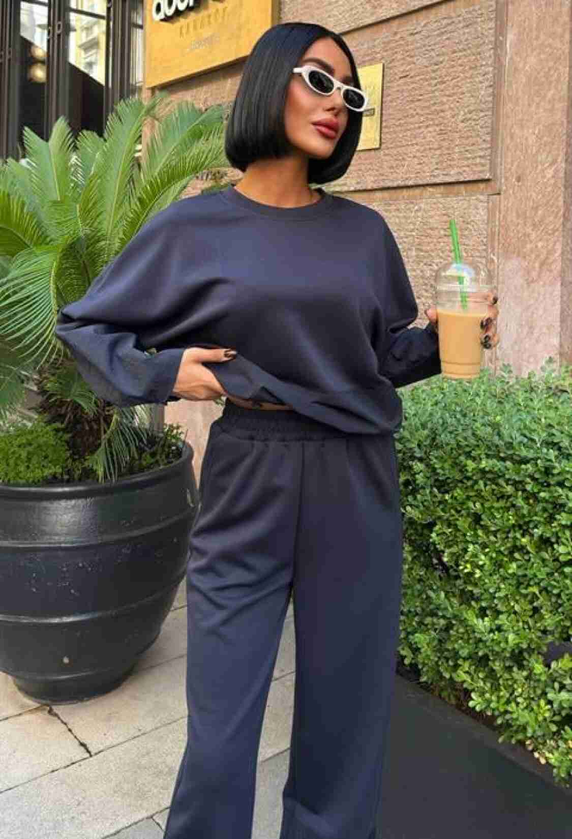 Black Casual Sport Streetwear Set - Brand: Sobe Istanbul - Women & Kids, Baby Clothes Wholesale - TheBS Women