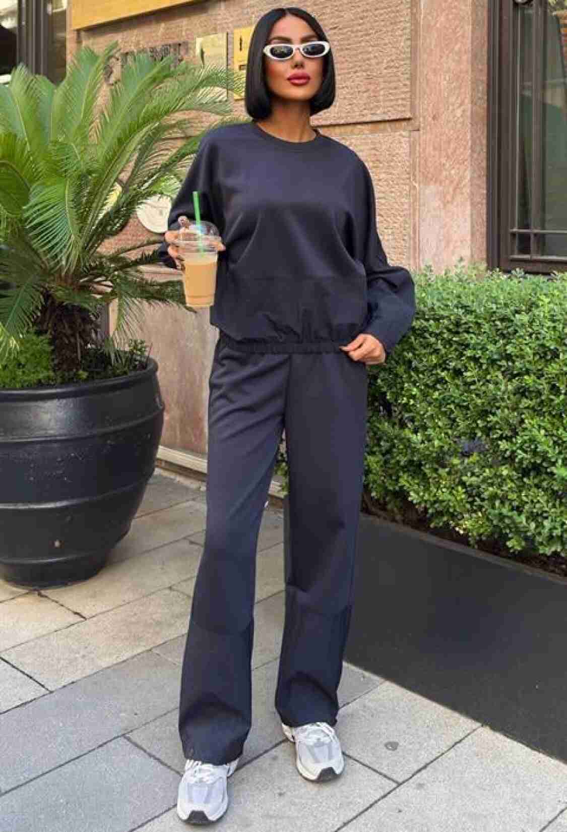 Black Casual Sport Streetwear Set - Brand: Sobe Istanbul - Women & Kids, Baby Clothes Wholesale - TheBS Women