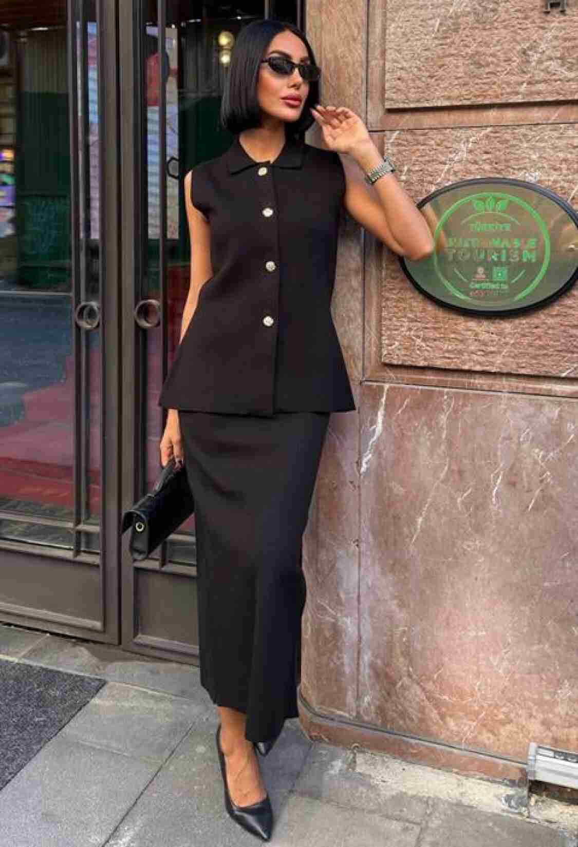 ElegantSet With Maxi Pencil Skirt - Brand: Sobe Istanbul - Women & Kids, Baby Clothes Wholesale - TheBS Women