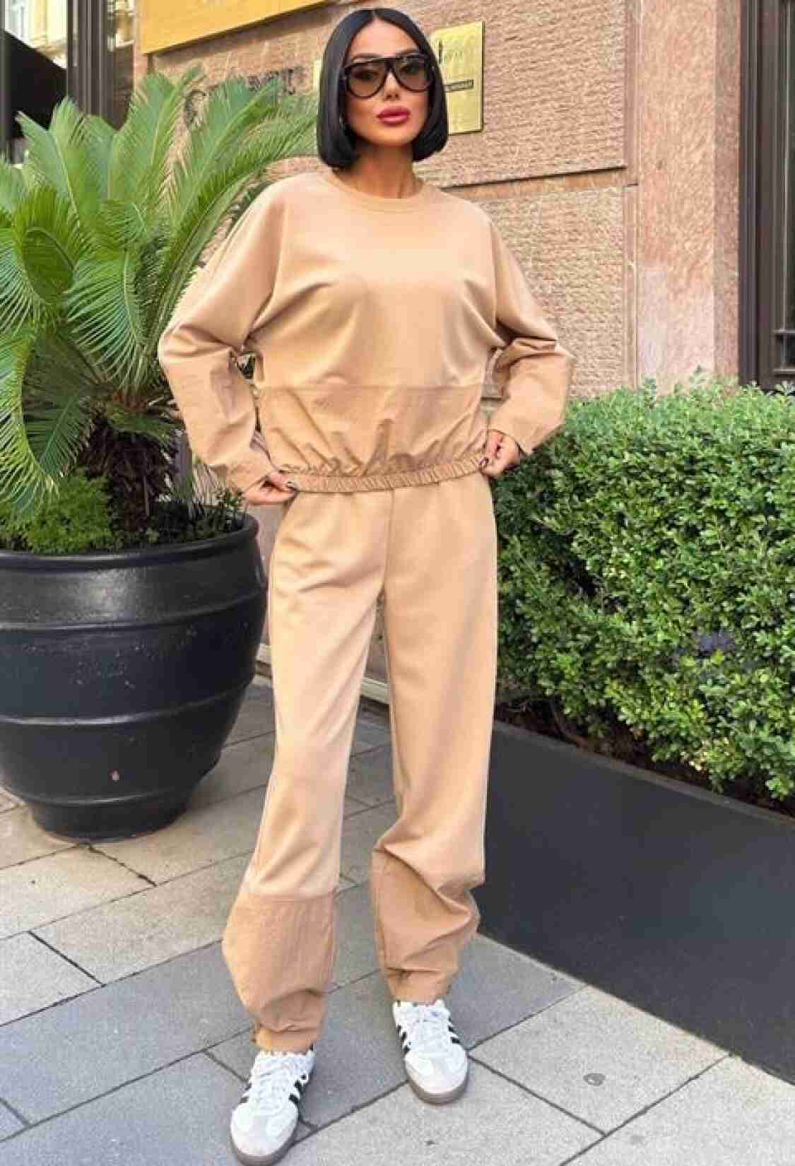 Beige Sport Casual Jogger Set - Brand: Sobe Istanbul - Women & Kids, Baby Clothes Wholesale - TheBS Women
